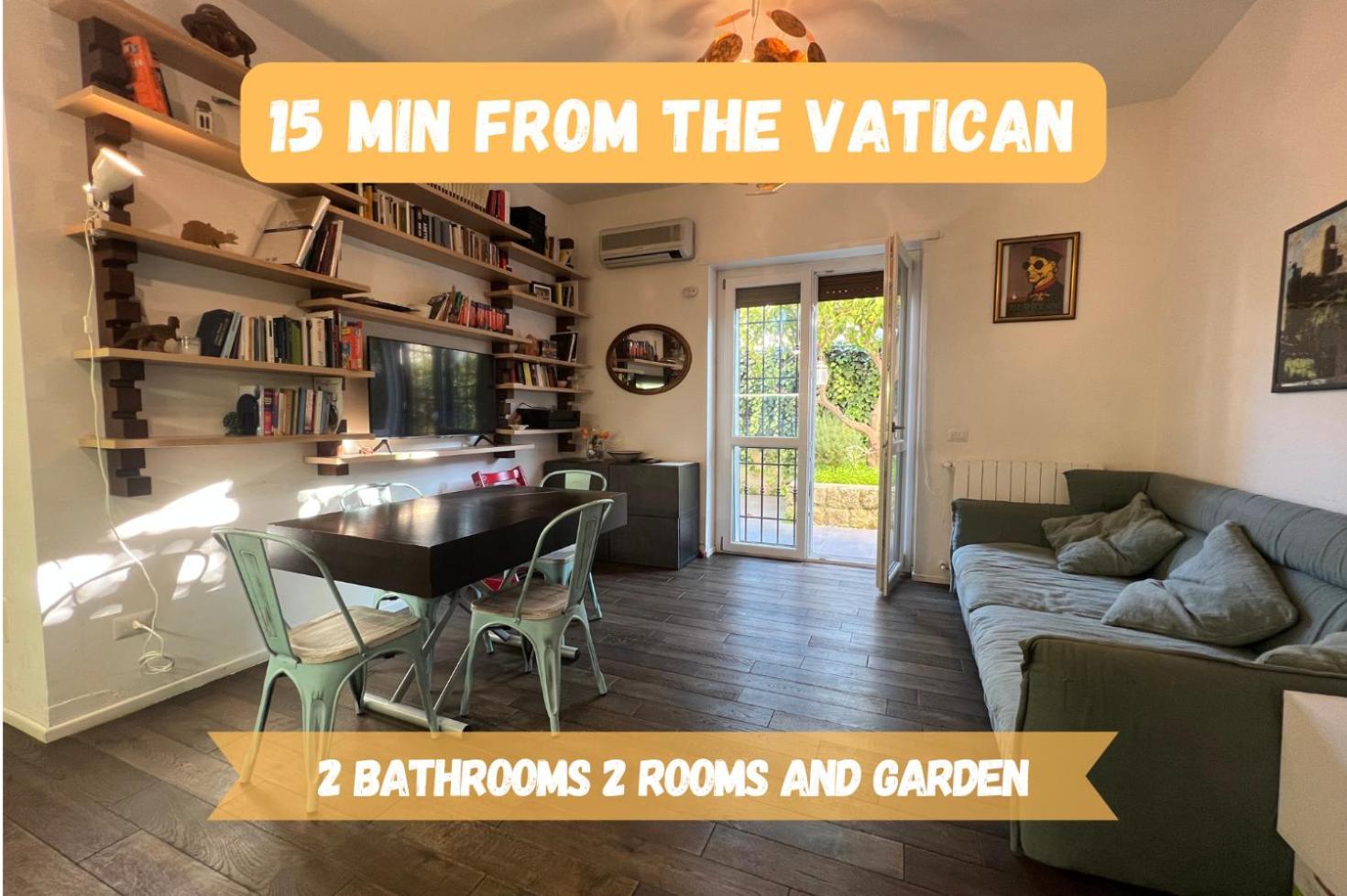 15 Min From The Vatican Wi-Fi And Garden Exterior foto